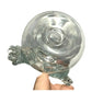 Art Glass Snowman Christmas Tree Ornament Round Body 4" HANDMADE
