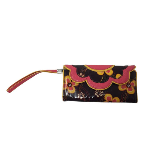 Women's Colorful Vera Bradley Buttercup Frill Flower Patterned Wallet/Wristlet