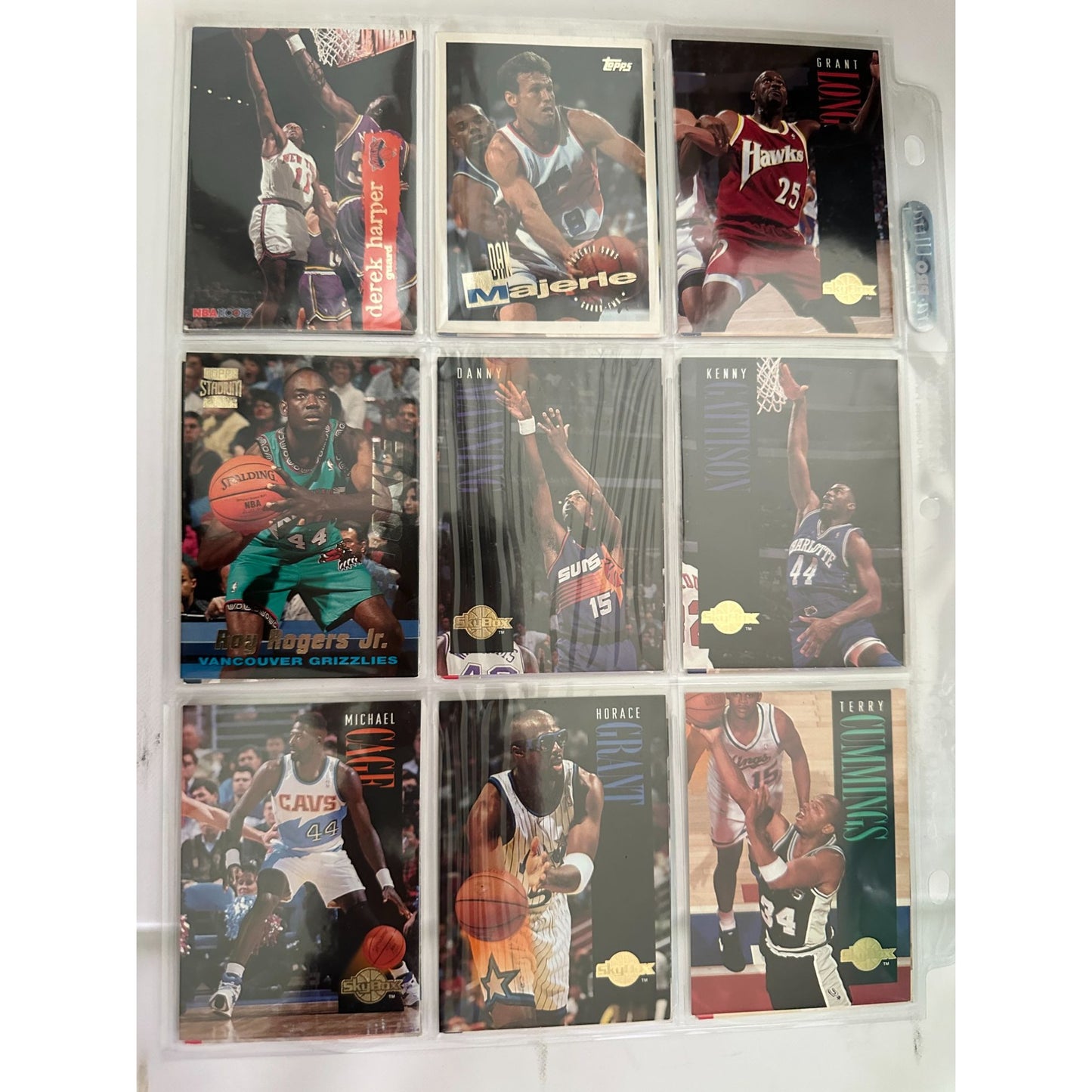 Skybox Premium & Upper Deck 1996-97  NBA Basketball Cards Featuring Players Like Shaquille O'Neal Dennis Rodman & Grant Hill