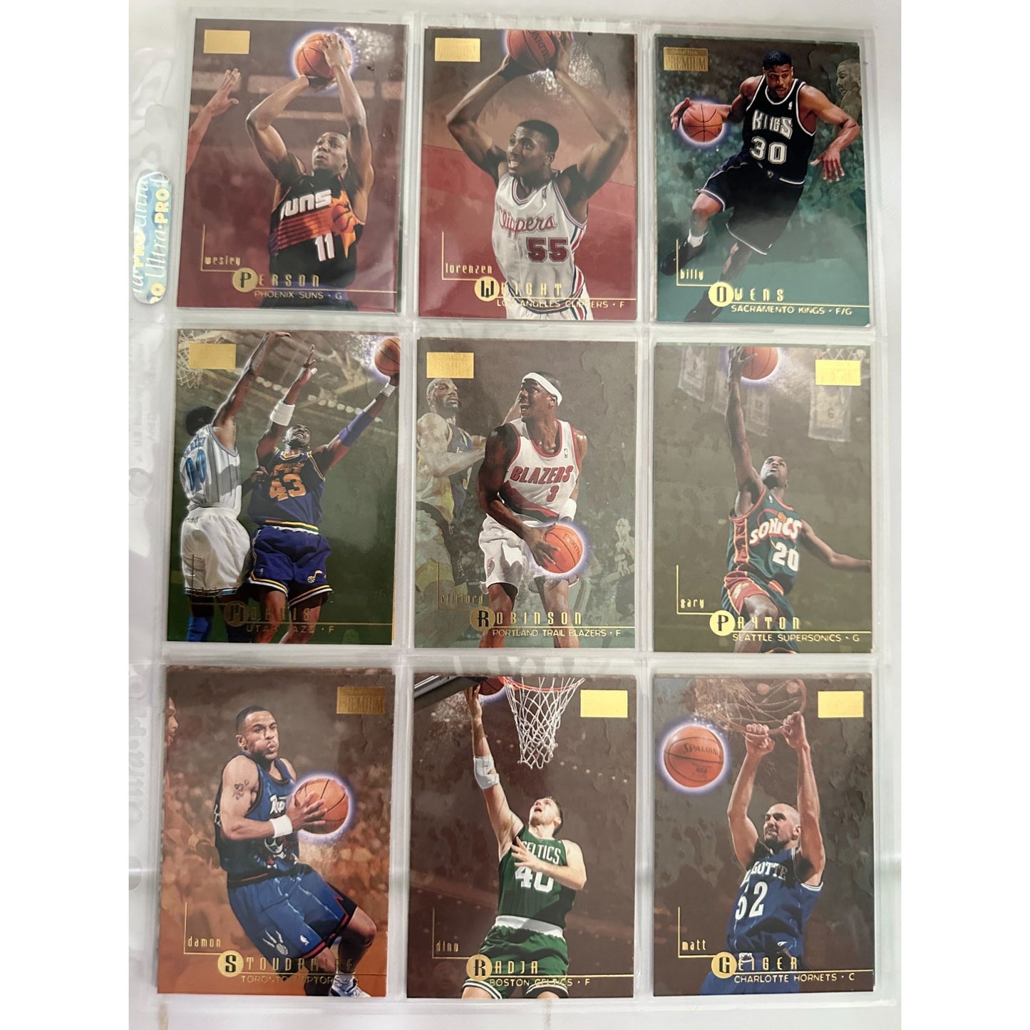 Skybox Premium & Upper Deck 1996-97  NBA Basketball Cards Featuring Players Like Shaquille O'Neal Dennis Rodman & Grant Hill