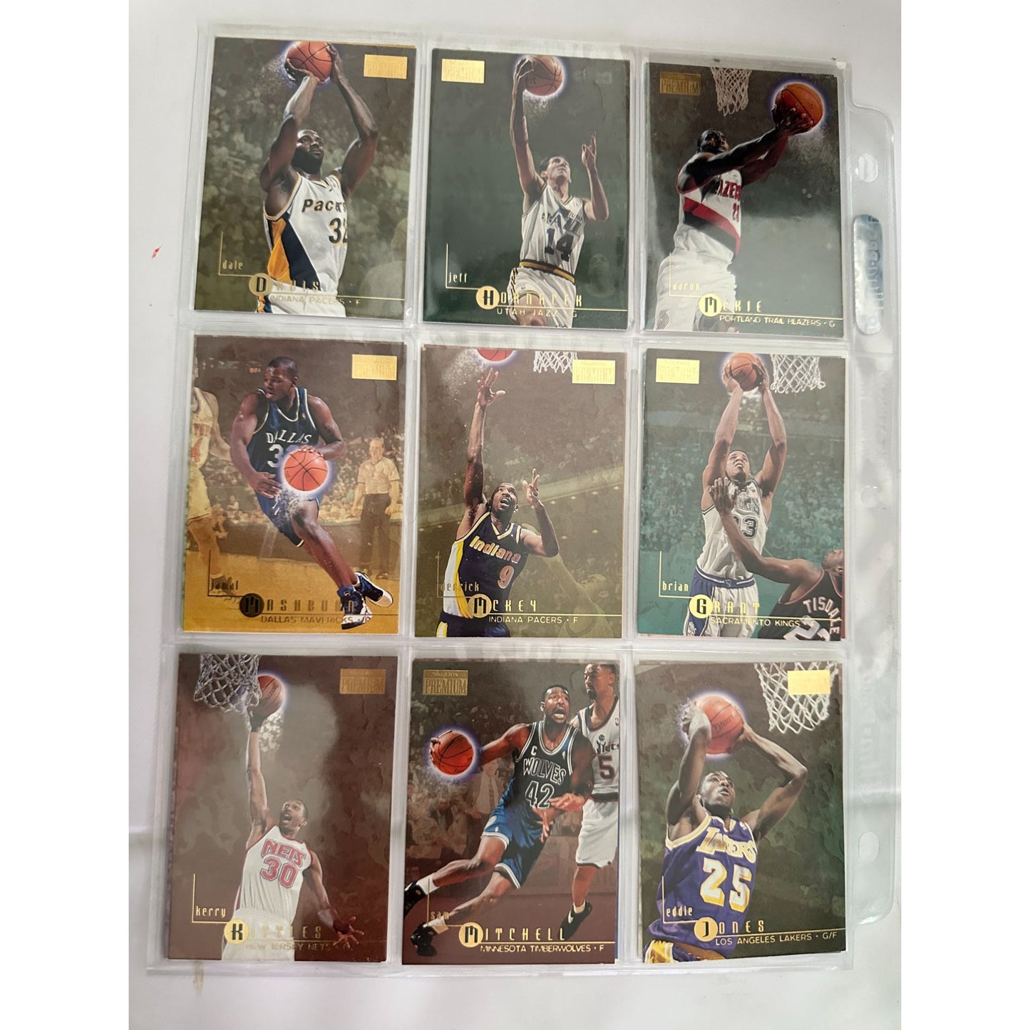 Skybox Premium & Upper Deck 1996-97  NBA Basketball Cards Featuring Players Like Shaquille O'Neal Dennis Rodman & Grant Hill