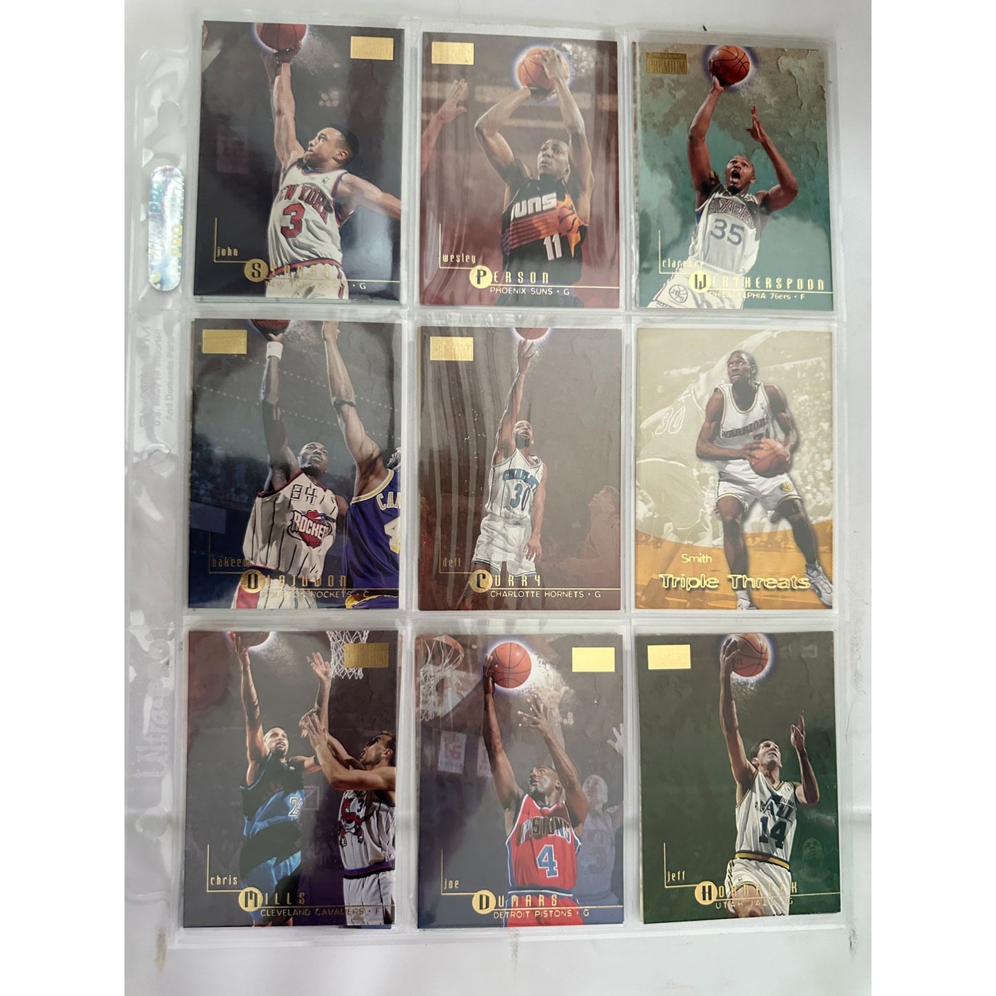 Skybox Premium & Upper Deck 1996-97  NBA Basketball Cards Featuring Players Like Shaquille O'Neal Dennis Rodman & Grant Hill
