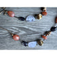 Beautiful Chico's Long Boho Stone and Bead Necklace 36"