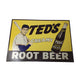 Vintage Ted Williams Ted's Creamy Root Beer Soda Pop Metal Advertising Sign