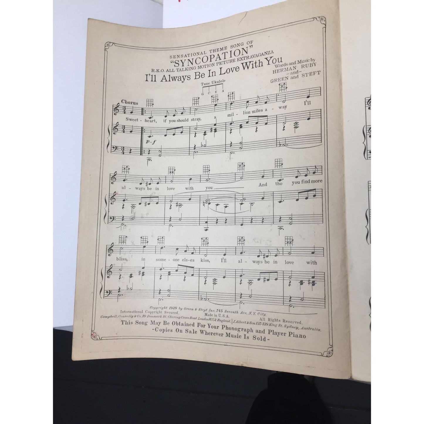 Vintage Sheet Music from 1929 is titled "Do Something" A+ Stuff  A+ Stuff SHEET MUSIC