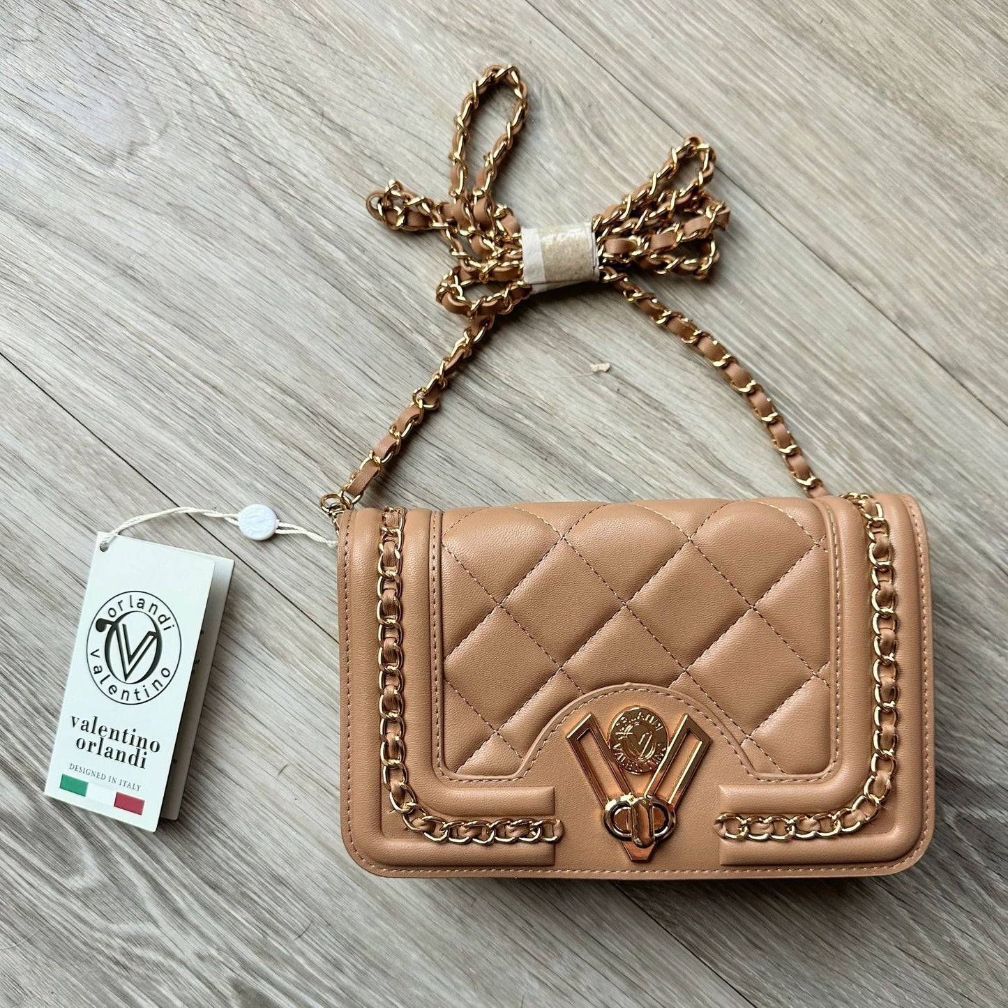 Valentino Orlandi Taupe Crossbody NWT