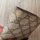 Gucci Coated Canvas and Croc Embossed Leather  GG Long Wallet