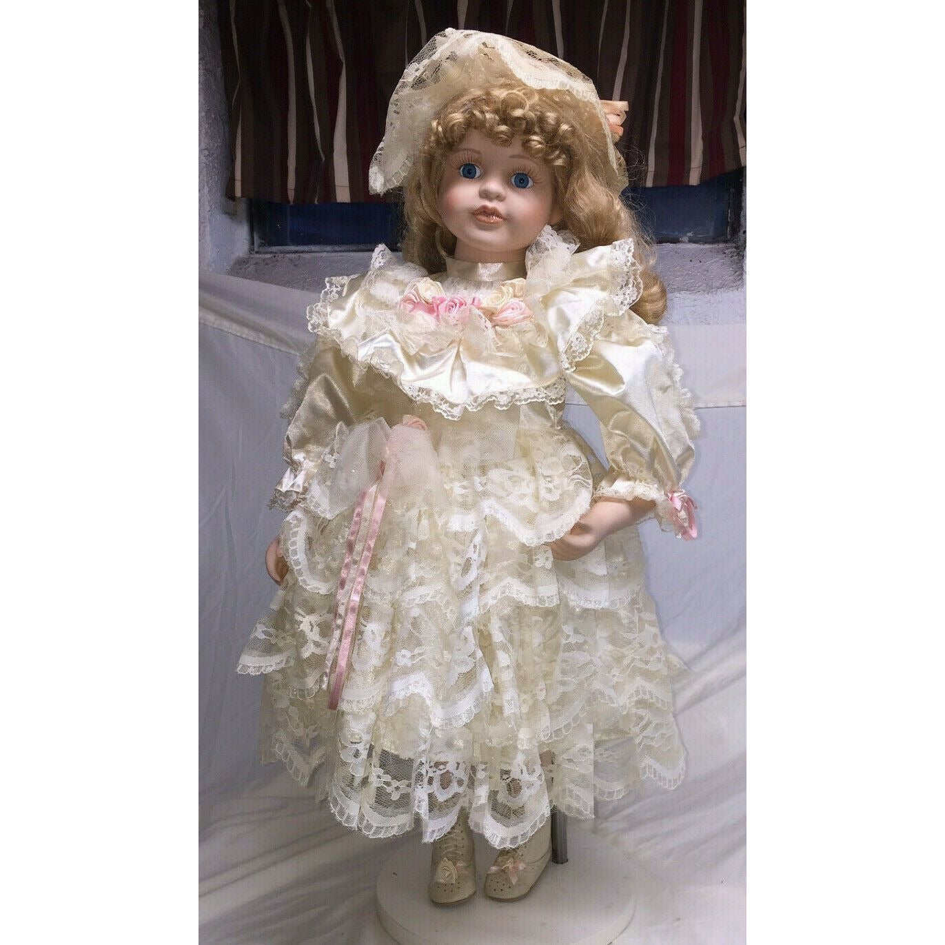 KATHERINE Collectible Memories Vintage Hand Crafted Porcelain Doll 29"