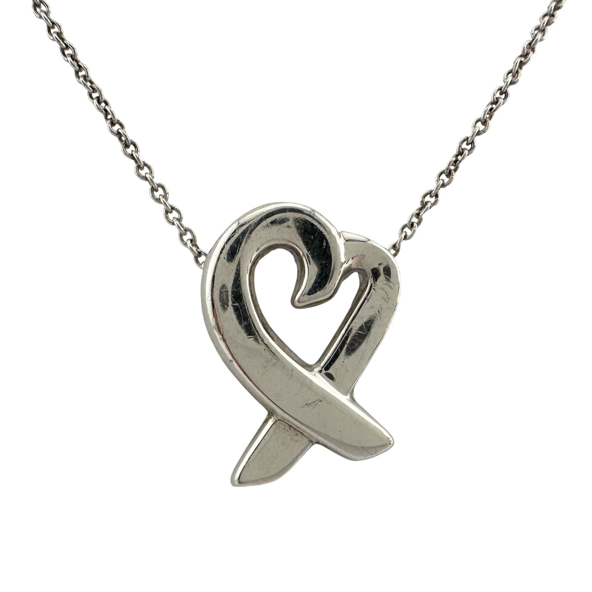 Tiffany and Co Paloma Picasso Small Loving Heart Necklace with Dust Bag Tiffany and Co  A+ Stuff Pendant with Necklace