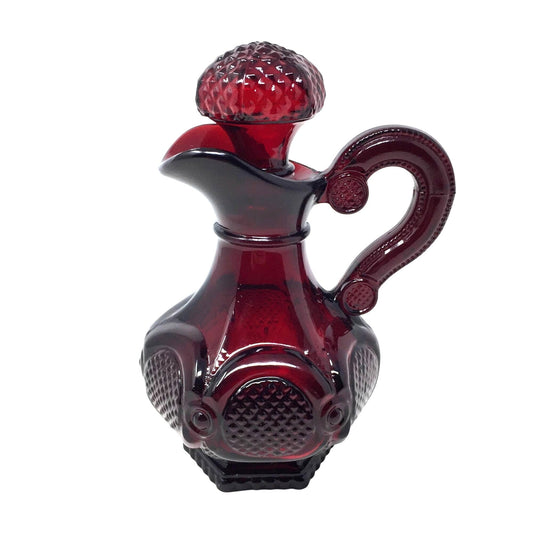 Vintage Avon 1876 Cape Cod Collection Ruby Red Glass Cruet with Stopper Avon  A+ Stuff Drinking, Dining & More