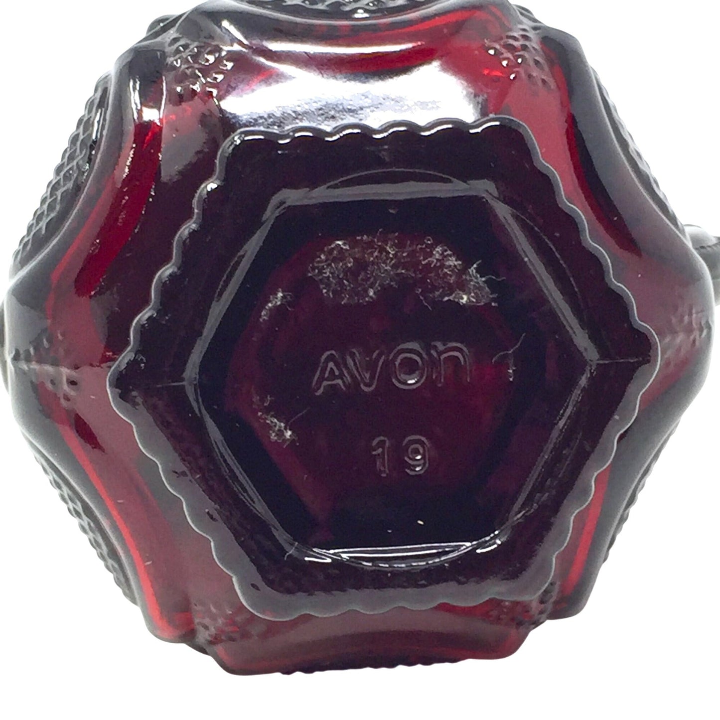 Vintage Avon 1876 Cape Cod Collection Ruby Red Glass Cruet with Stopper Avon  A+ Stuff Drinking, Dining & More