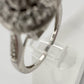 Beautiful Natural Diamond Halo Ring - Sterling Silver Illusion Setting  Size 7 --  A+ Stuff ring