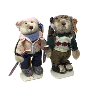 Two vintage, Brass Button Bears Sports Bears. Crosby & Ginger.