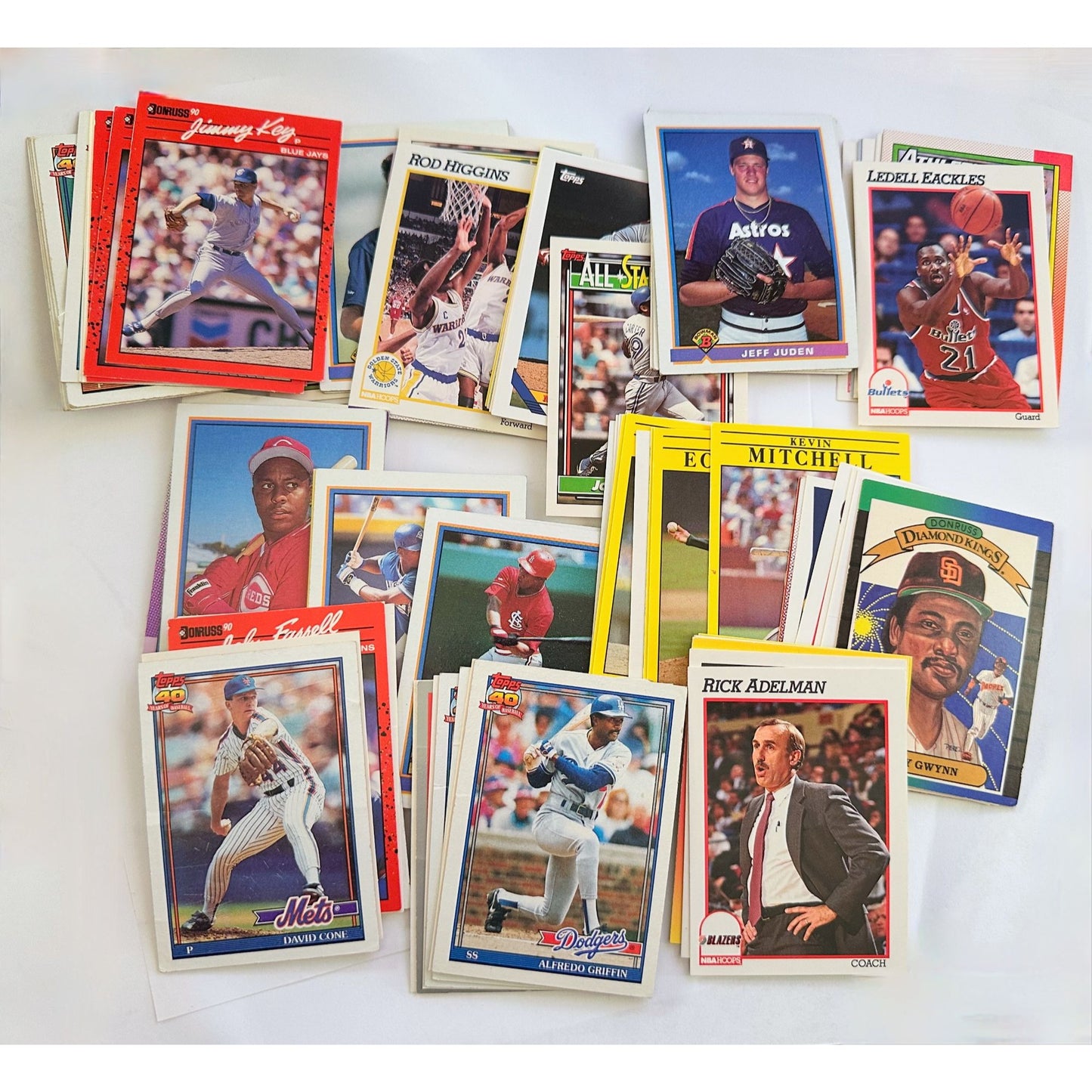 Lot of Sports Trading Cards (approx 79) Mostly Baseball, Some Basketball