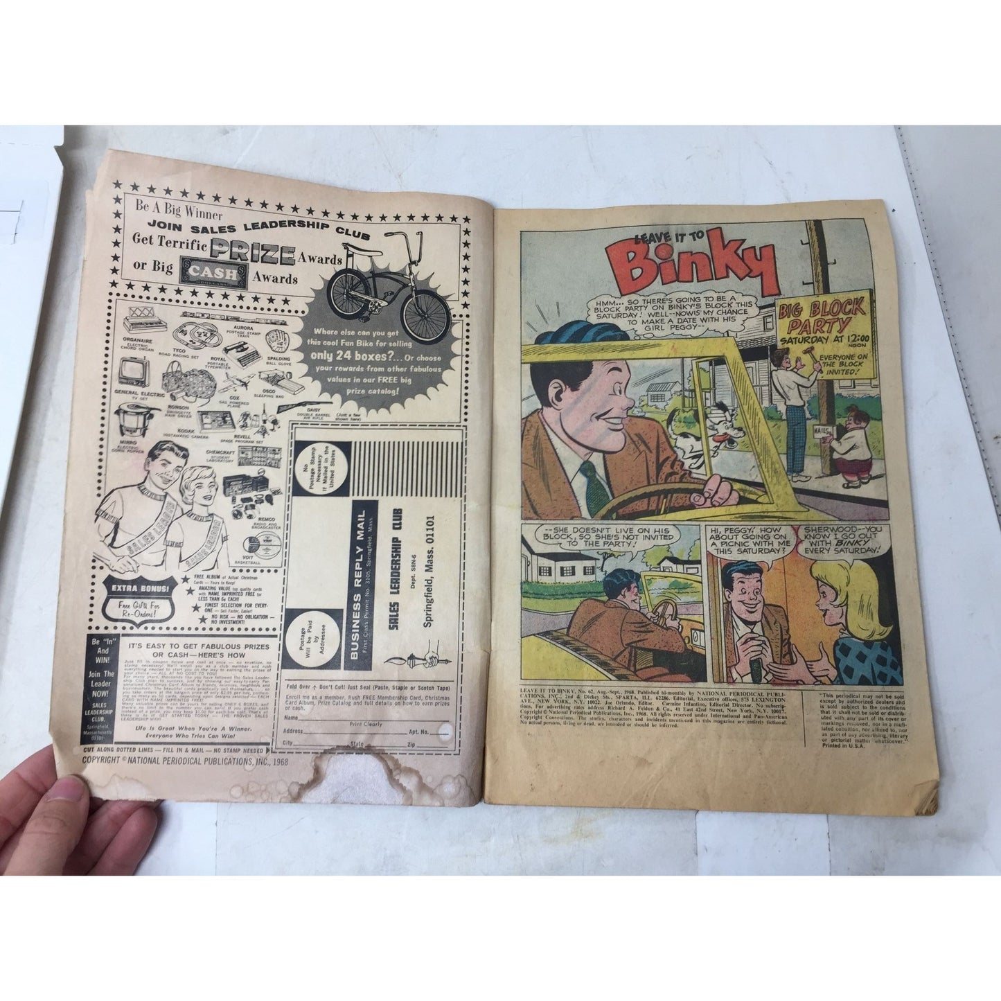 ''Leave it to Binky'' - No 62 (SEPT) Comic Book