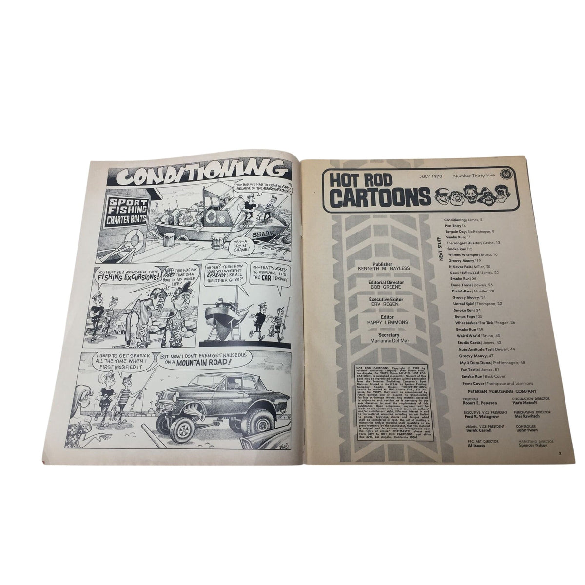 Hot Rod Cartoons #35  -Vintage- A+ Stuff  A+ Stuff comic books