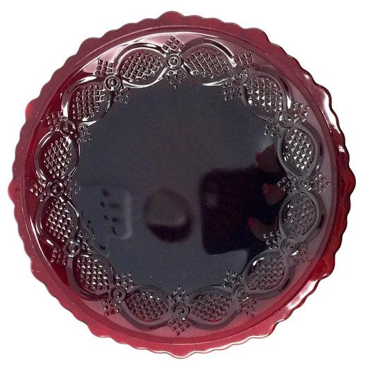 Vintage Avon 1876 Cape Cod Ruby Red Glass Bread and Butter Plate ( 5.5") A+ Stuff  A+ Stuff