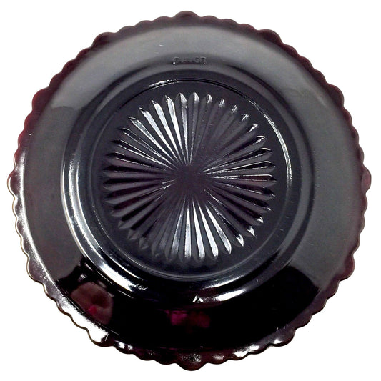 Vintage Avon 1876 Cape Cod Ruby Red Glass Bread and Butter Plate ( 5.5") A+ Stuff  A+ Stuff
