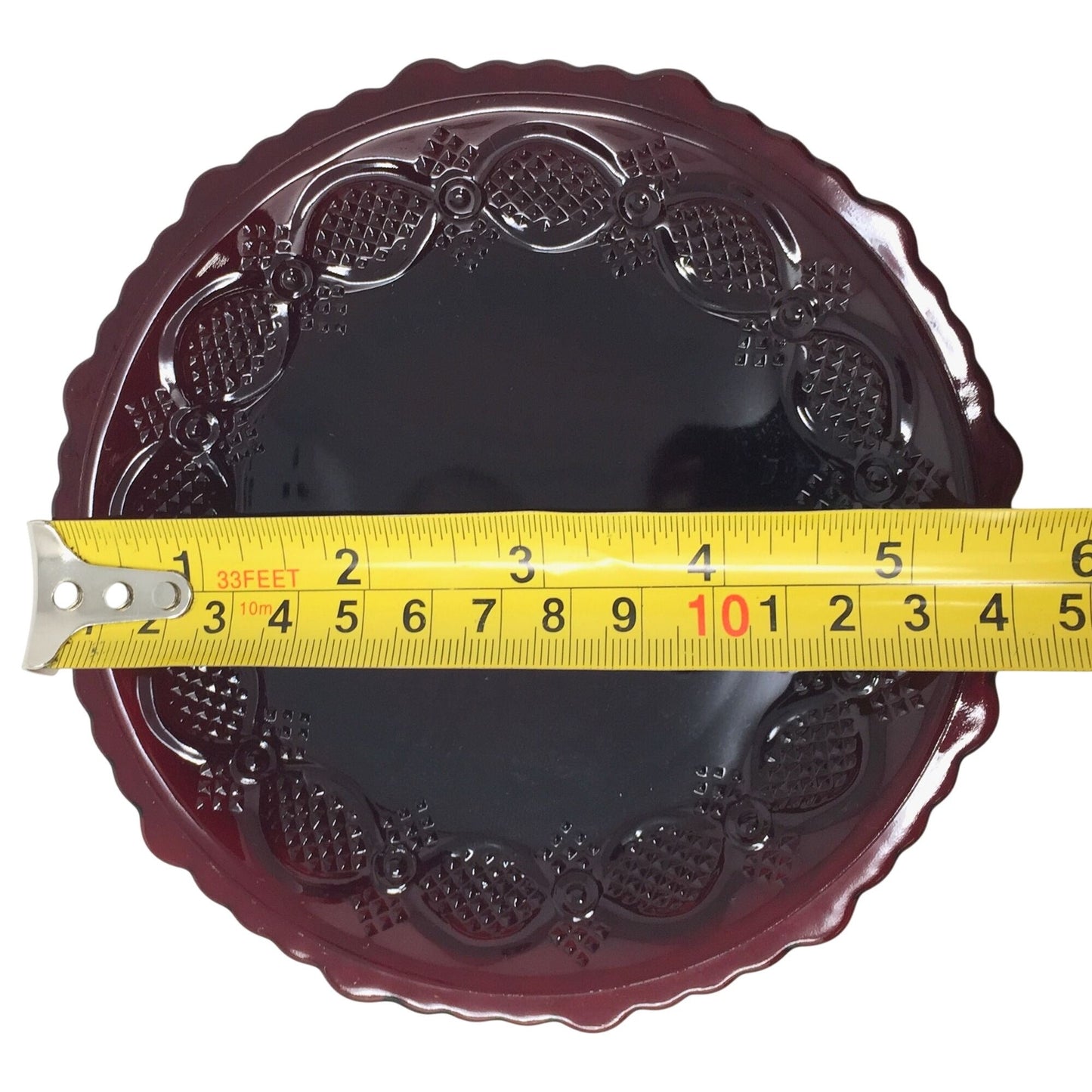 Vintage Avon 1876 Cape Cod Ruby Red Glass Bread and Butter Plate ( 5.5") A+ Stuff  A+ Stuff