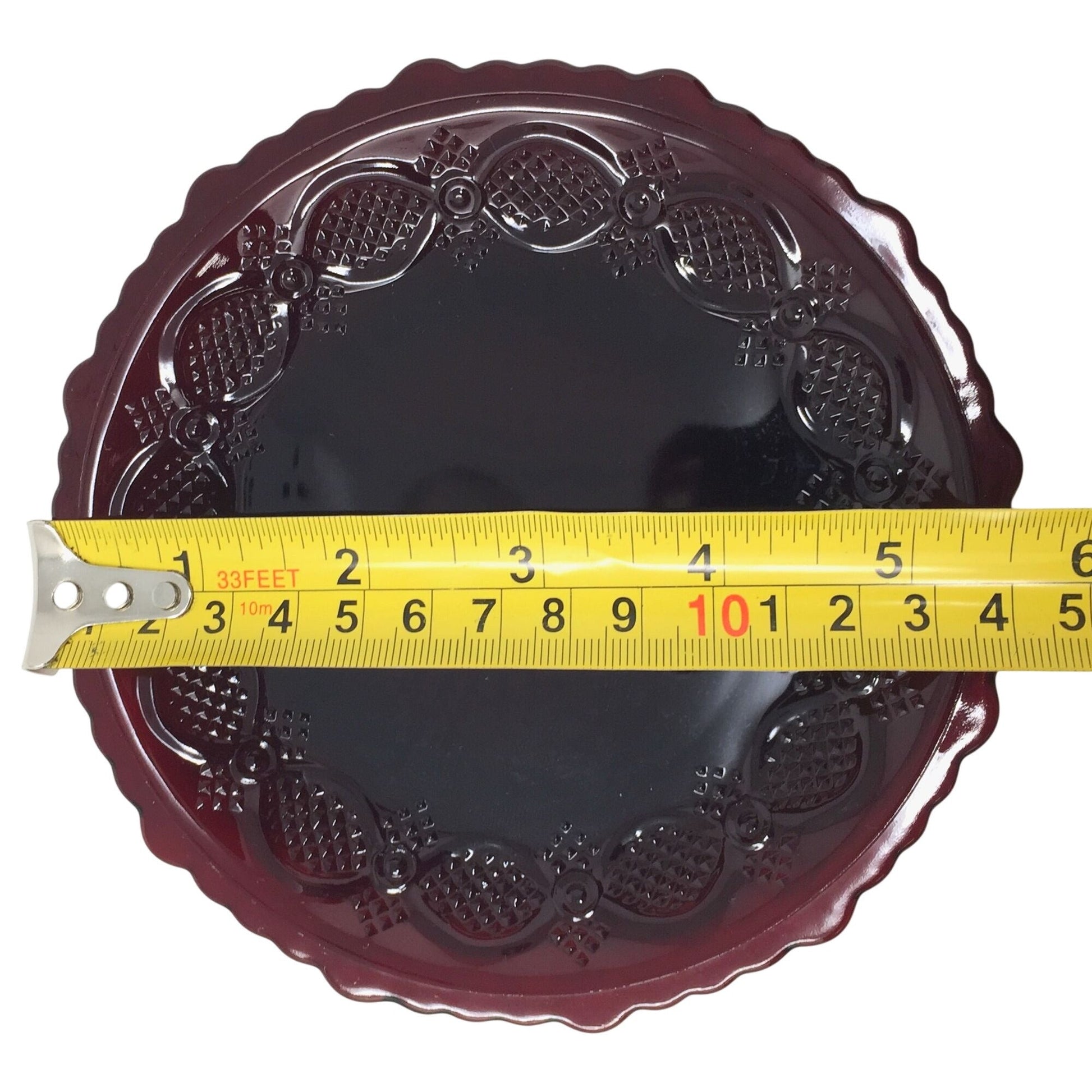 Vintage Avon 1876 Cape Cod Ruby Red Glass Bread and Butter Plate ( 5.5") A+ Stuff  A+ Stuff