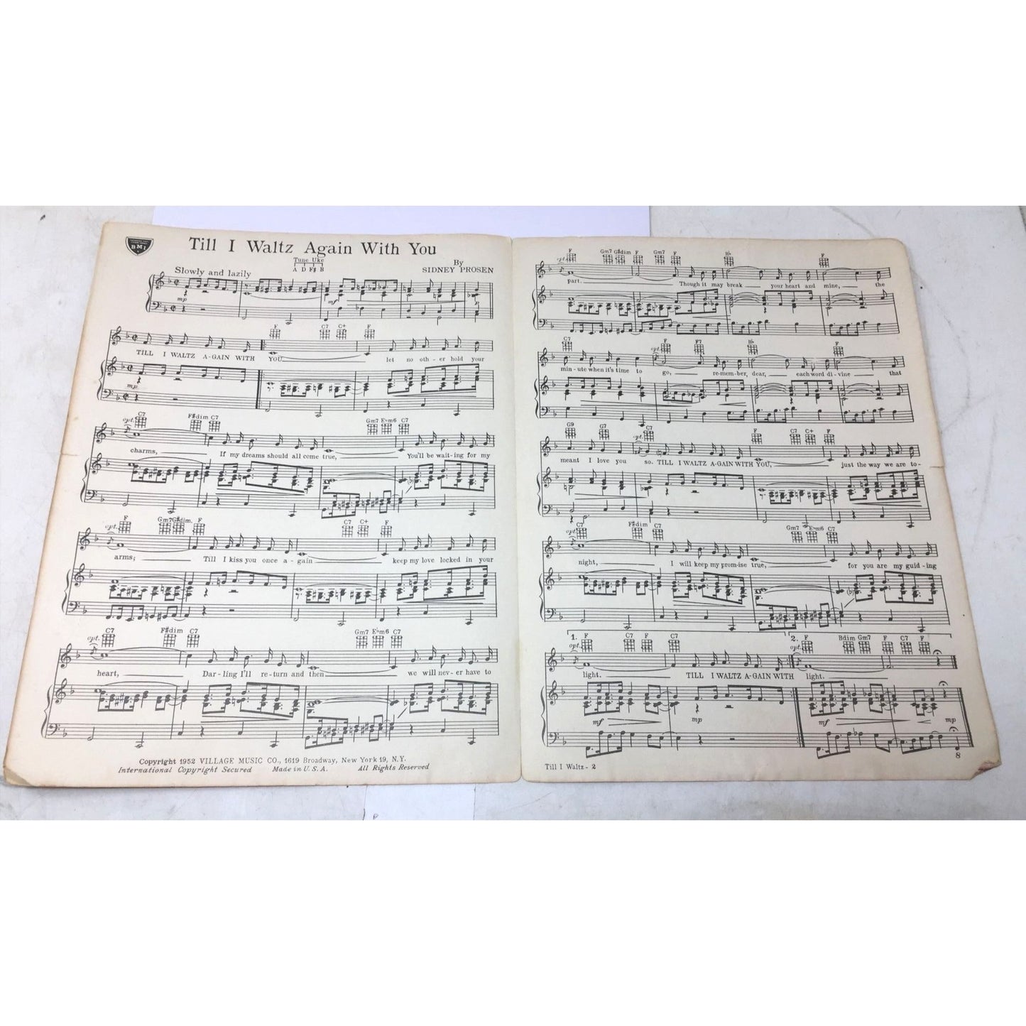 vintage sheet music for the song "Till I Waltz Again With You". A+ Stuff  A+ Stuff SHEET MUSIC