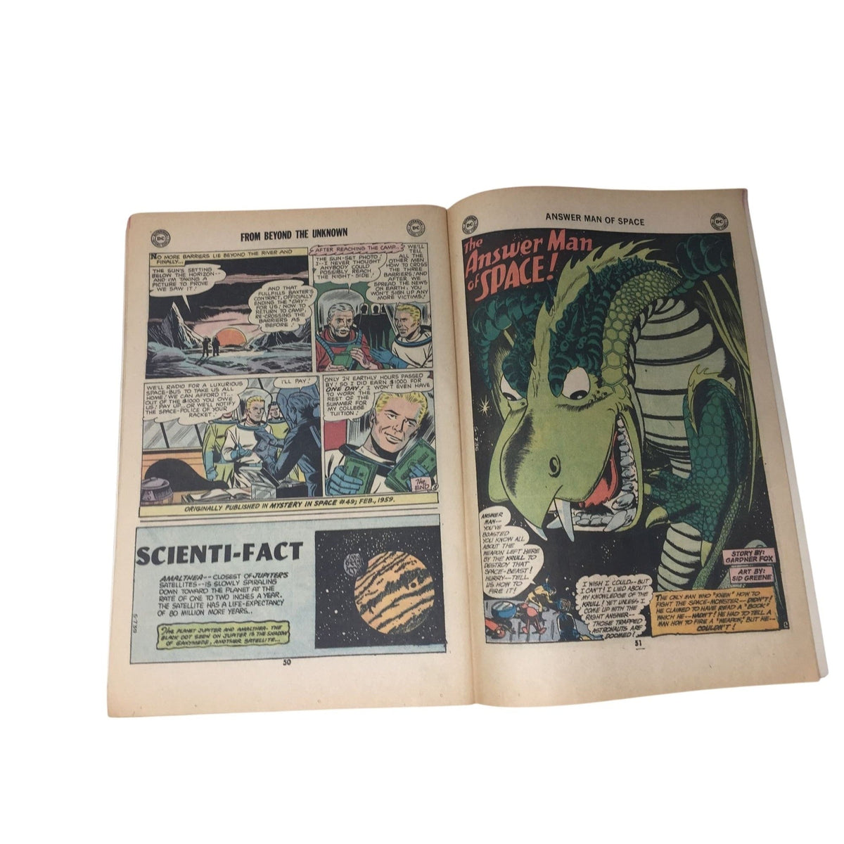From Beyond the Unknown #10, published by DC Comics DC Comics  A+ Stuff comic books