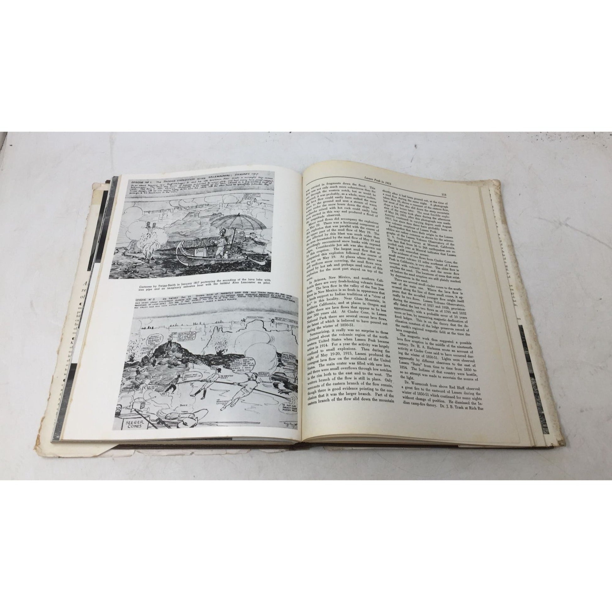 Vintage Hardcover Book Titled Volcanoes Declare War: Logistics and Strategy of Pacific Volcano Science by Thomas Augustus Jaggar. unbranded  A+ Stuff Vintage Books