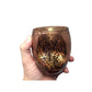 Copper Colored Candle Holder- about 3.5 inches tall