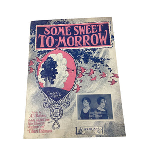 Sheet Music titled "Some Sweet To-Morrow"