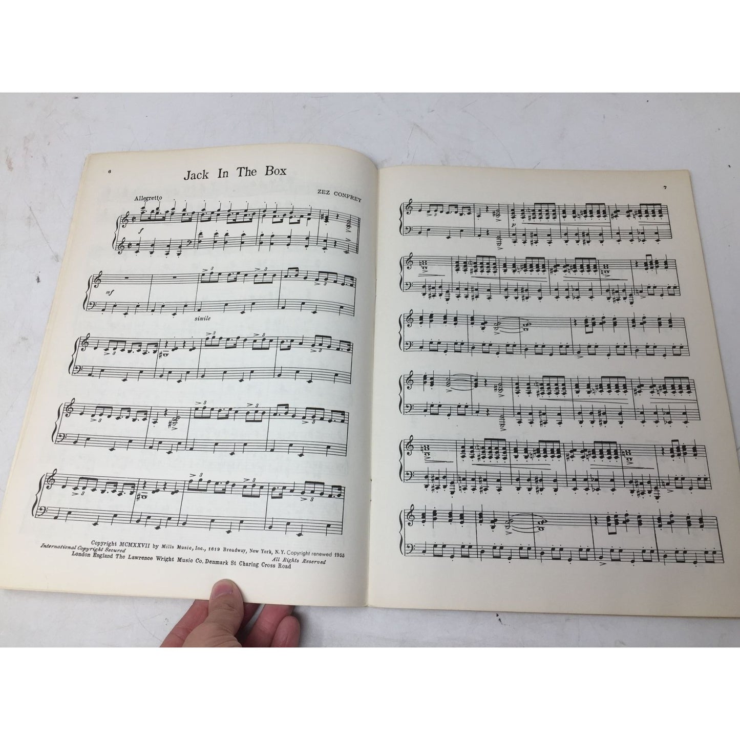 Zez Confrey's Novelty Piano Solos Vintage Sheet music book