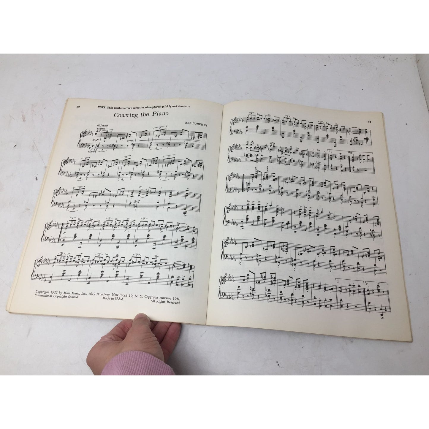 Zez Confrey's Novelty Piano Solos Vintage Sheet music book
