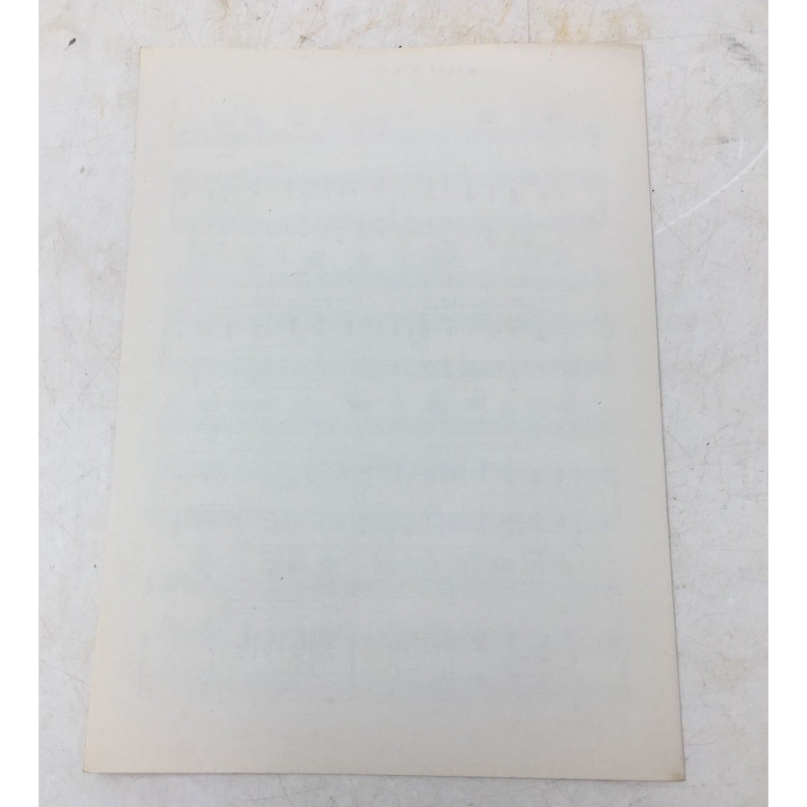 Vintage "professional copy" of sheet music for a song titled "All For Love," unbranded  A+ Stuff Sheet Music
