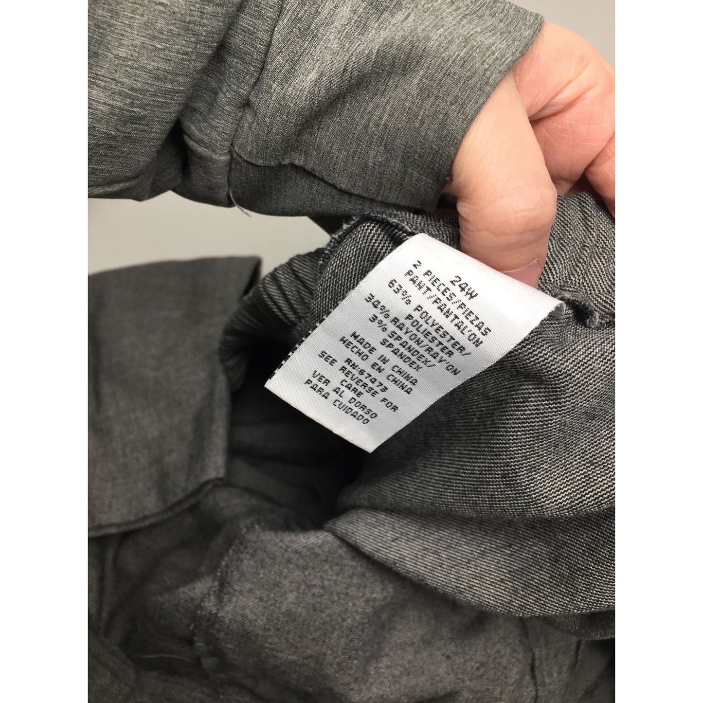 Womens Gray Dress Pants Size 24W