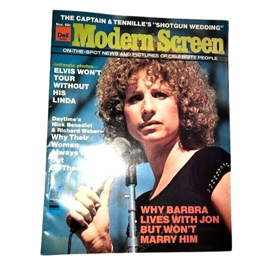 Modern Screen- on- the- spot news and pictures of celebrity people (Nov.) The captain & Tennille's "shotgun wedding"