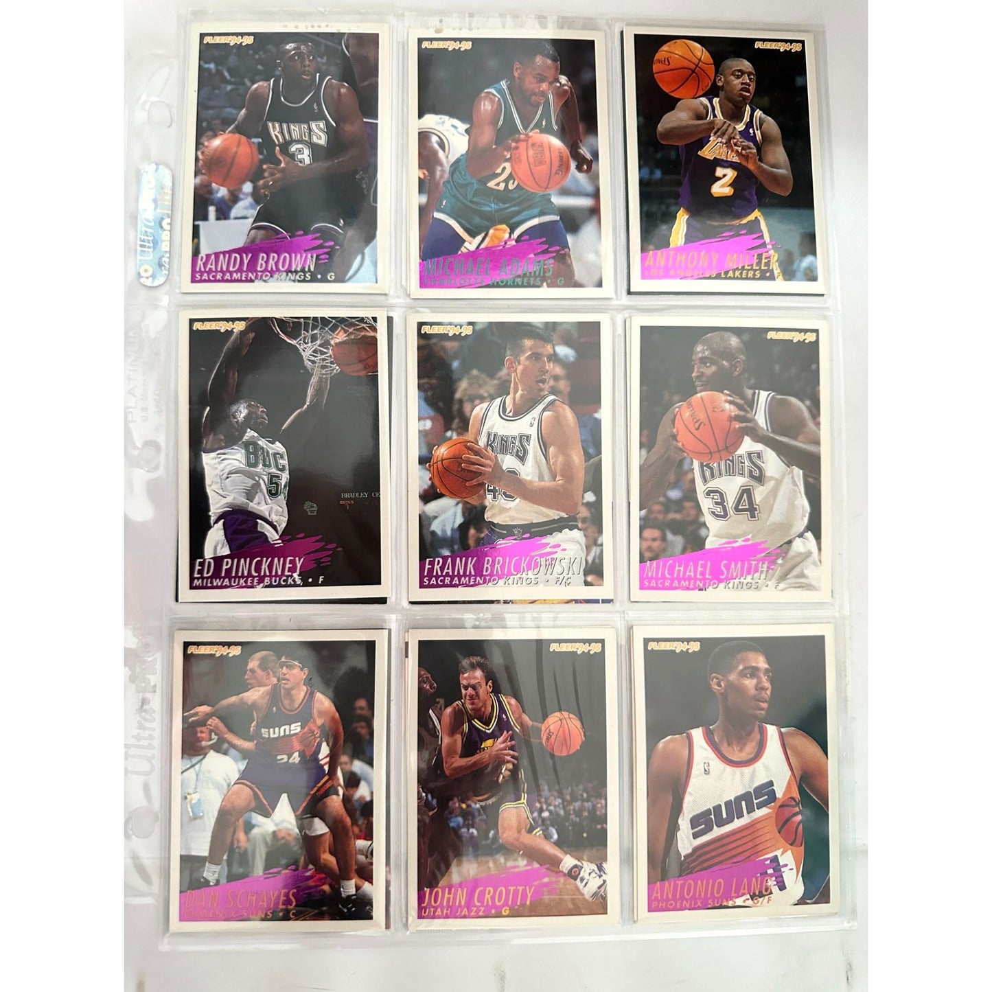 NBA Basketball Trading Cards Collection Featuring Players & Teams From 1990s With Original Sleeves & Assorted Brands