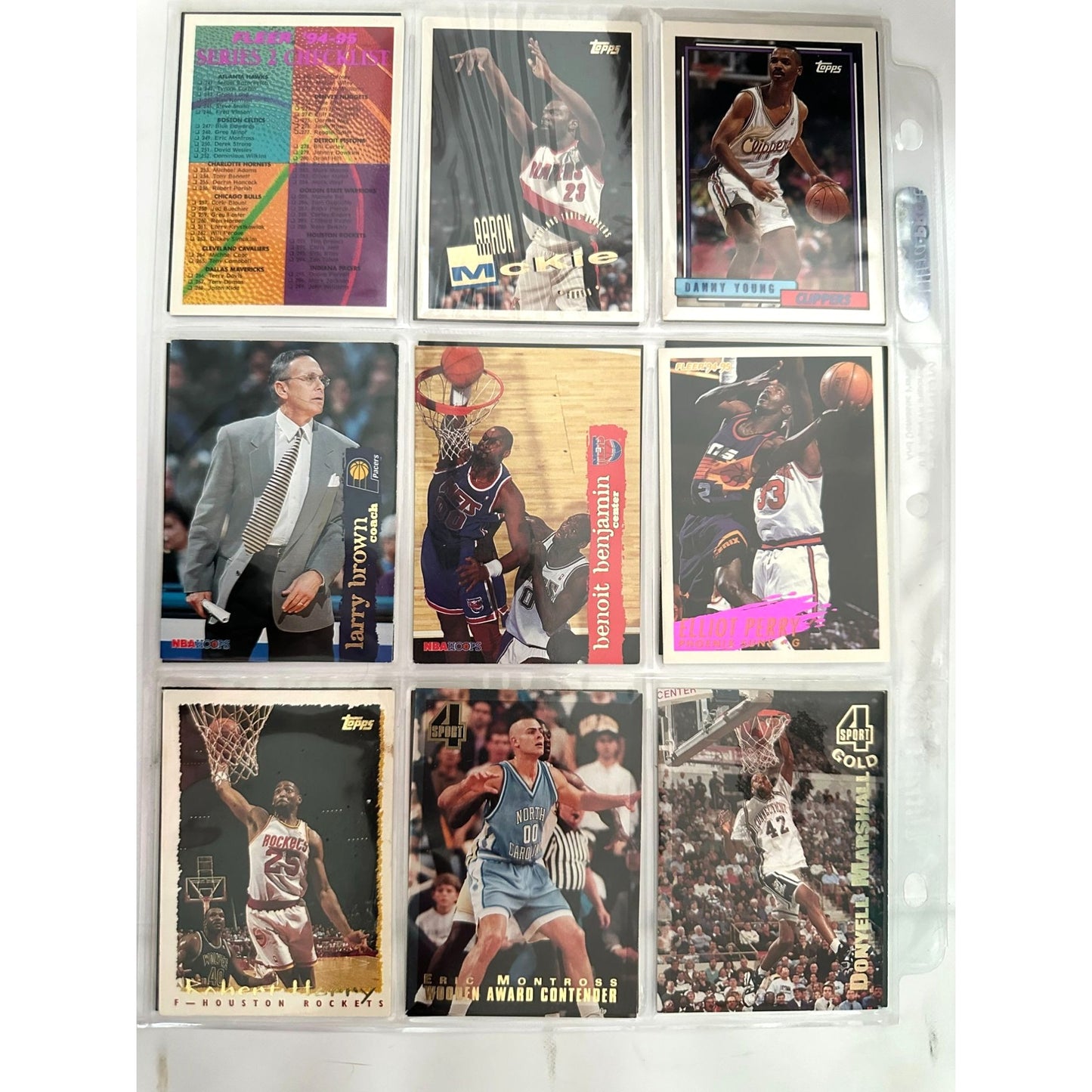 NBA Basketball Trading Cards Collection Featuring Players & Teams From 1990s With Original Sleeves & Assorted Brands
