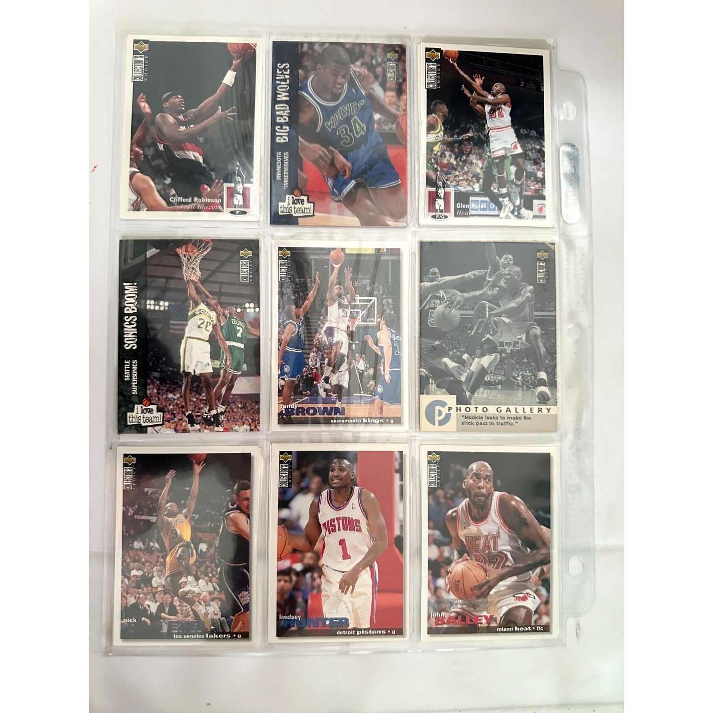 NBA Basketball Trading Cards Collection Featuring Players & Teams From 1990s With Original Sleeves & Assorted Brands