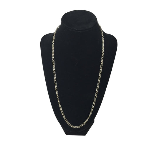 Unisex Silver Tone Chain Necklace with Clasp