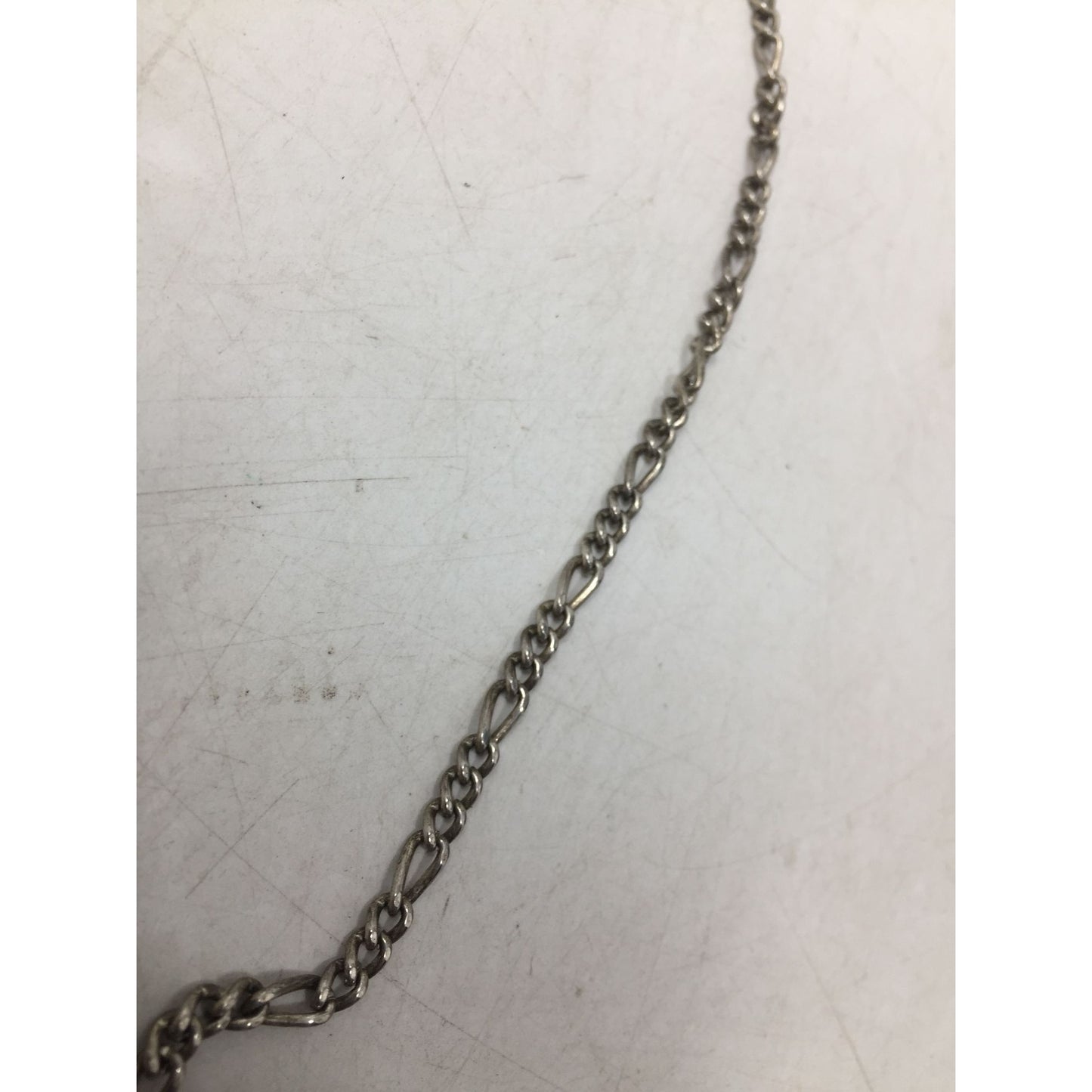 Unisex Silver Tone Chain Necklace with Clasp