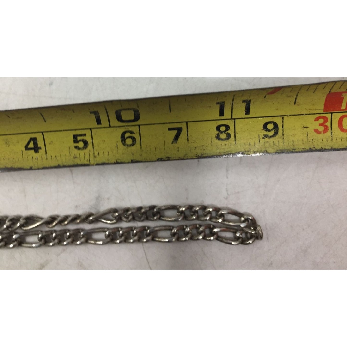 Unisex Silver Tone Chain Necklace with Clasp