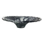 Vintage Lavorazione Arte Murano Round Black Art Glass Dish / Large Bowl - A+ Stuff
