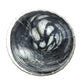Vintage Lavorazione Arte Murano Round Black Art Glass Dish / Large Bowl - A+ Stuff