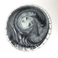 Vintage Lavorazione Arte Murano Round Black Art Glass Dish / Large Bowl - A+ Stuff