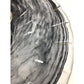 Vintage Lavorazione Arte Murano Round Black Art Glass Dish / Large Bowl - A+ Stuff