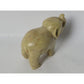 Vintage Hand Carved Miniature Elephant with its Trunk Up Figurine