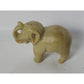 Vintage Hand Carved Miniature Elephant with its Trunk Up Figurine