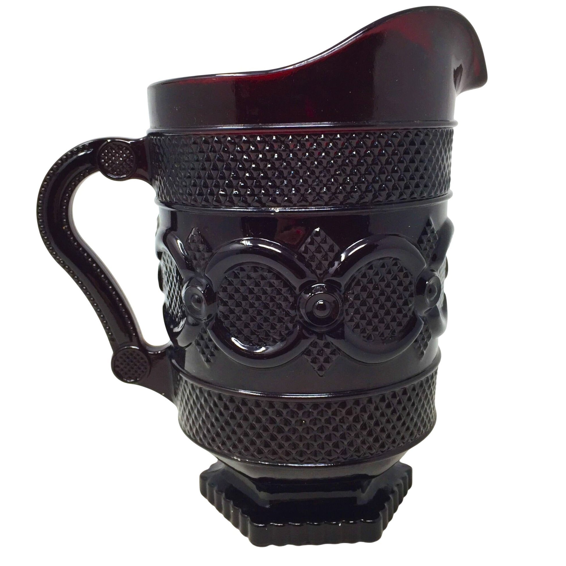 Vintage Avon 1876 Cape Cod Ruby Red Glass Water Pitcher (46 oz) AVON  A+ Stuff vintage Drinkware