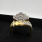 Marquise Cut 1.00 Ct Diamond Cluster Ring Size 8