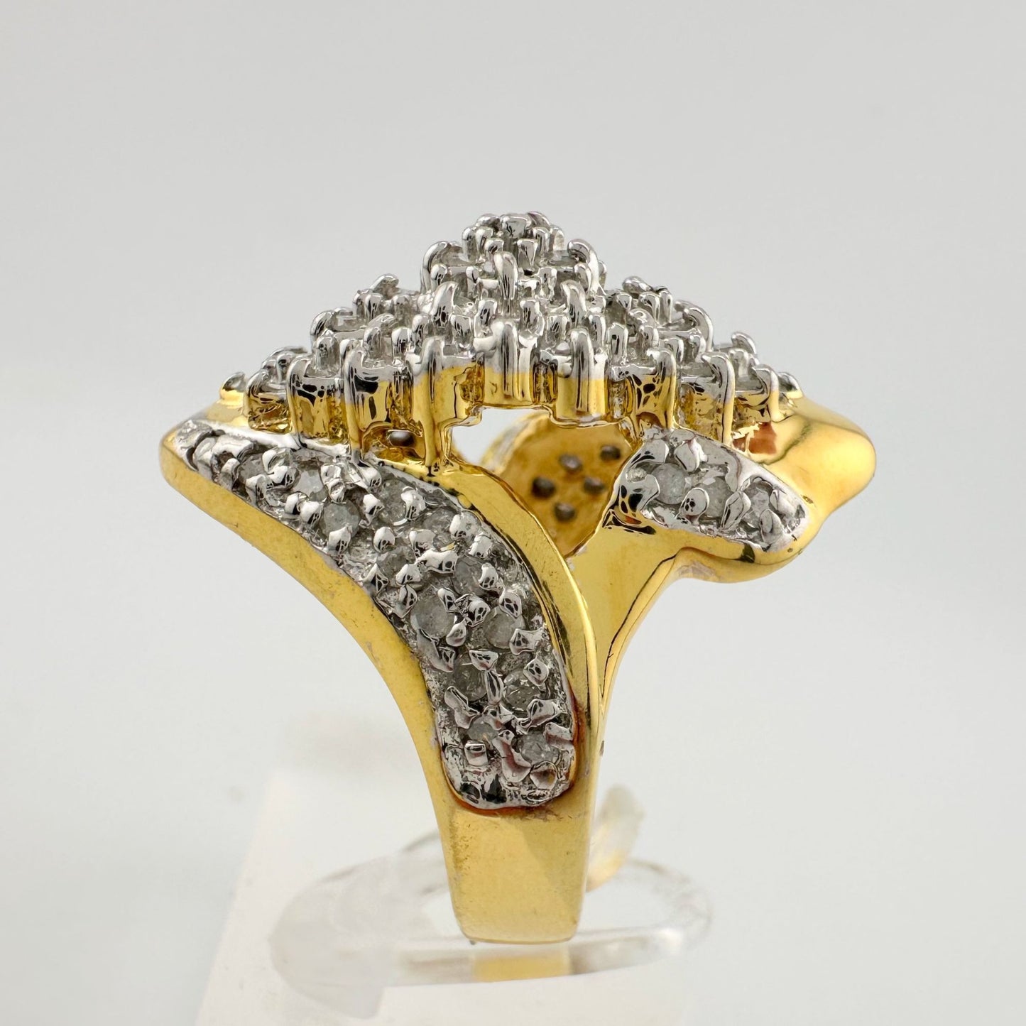 Marquise Cut 1.00 Ct Diamond Cluster Ring Size 8