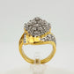 Marquise Cut 1.00 Ct Diamond Cluster Ring Size 8